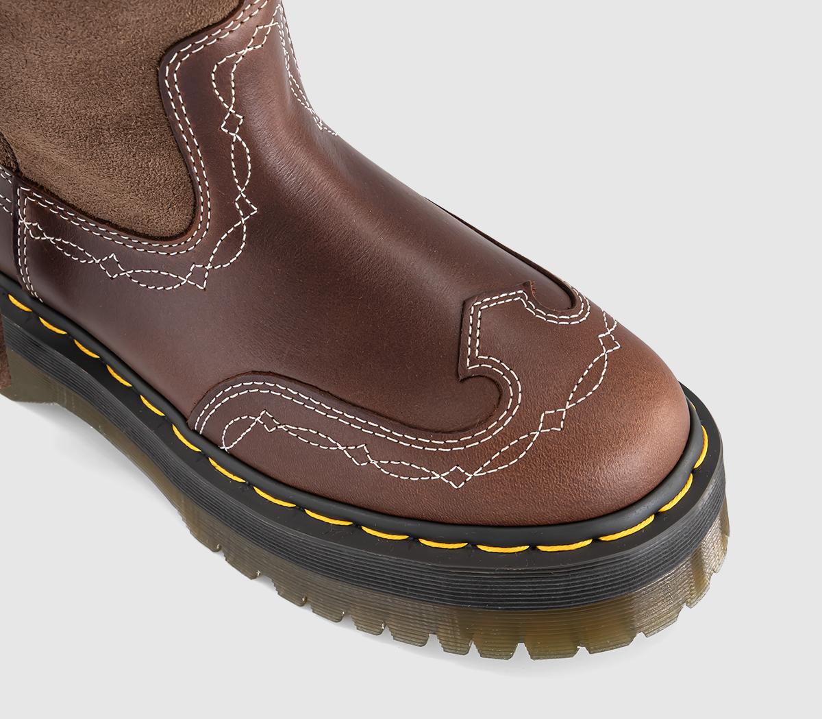 Dr. MartensFringe Rodeo BootsDark Brown Classic