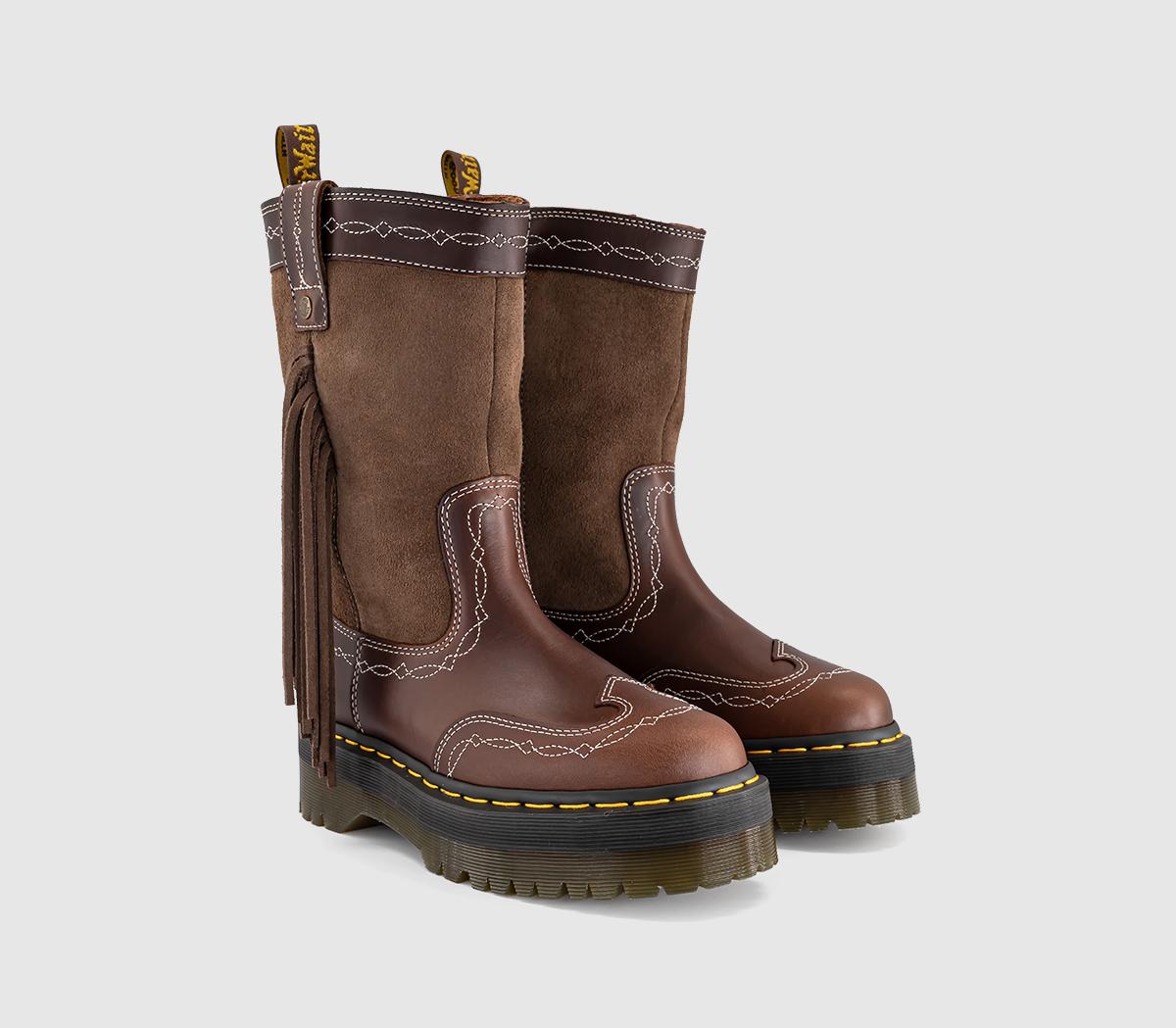 Dr. MartensFringe Rodeo BootsDark Brown Classic