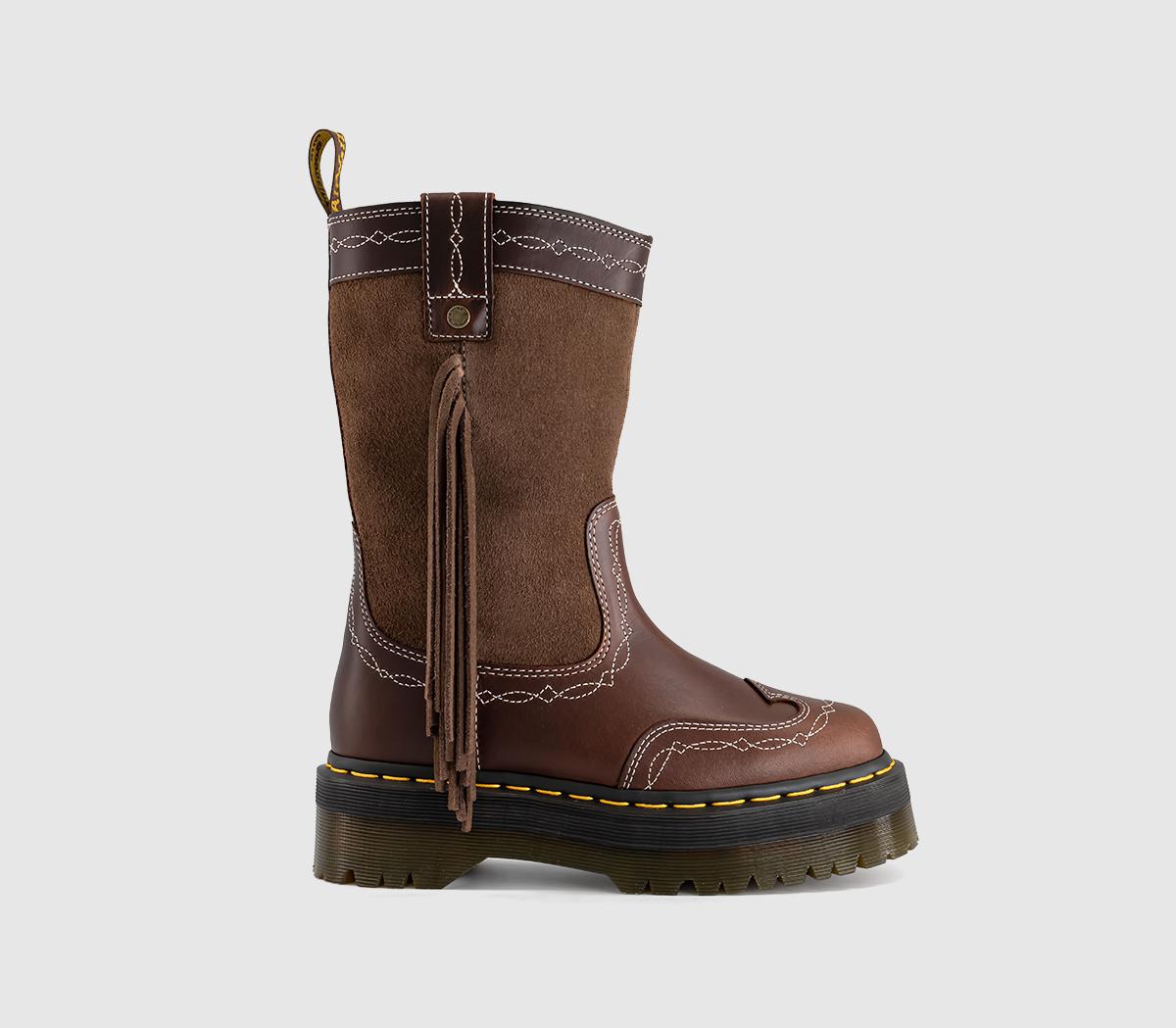 Dr. MartensFringe Rodeo BootsDark Brown Classic