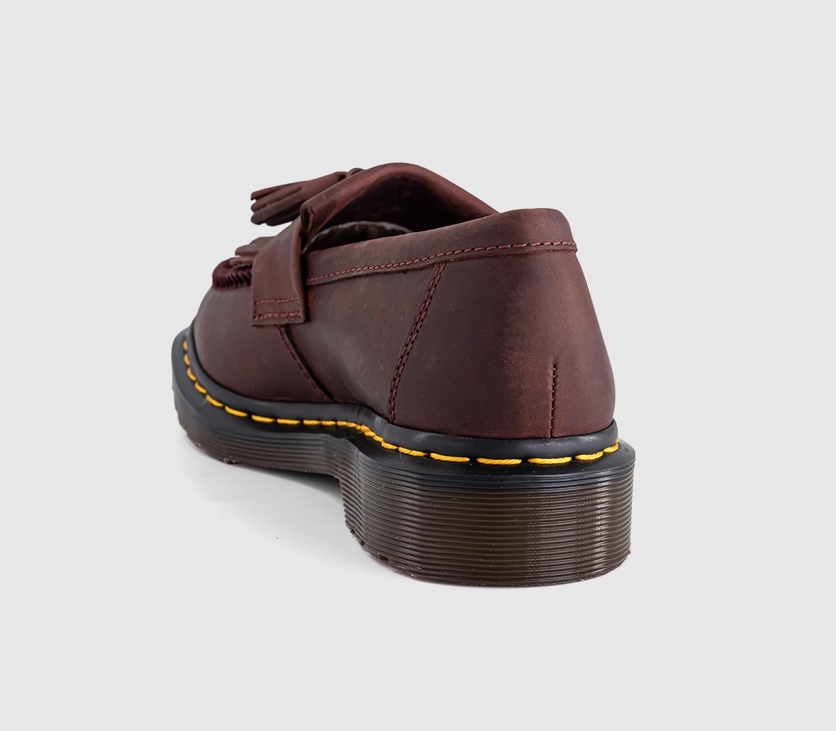 Dr. MartensAdrian Tassal LoafersCherry Red Crazy Horse