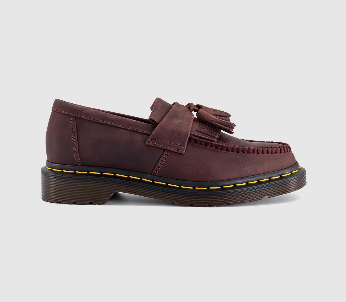 Dr. MartensAdrian Tassal LoafersCherry Red Crazy Horse