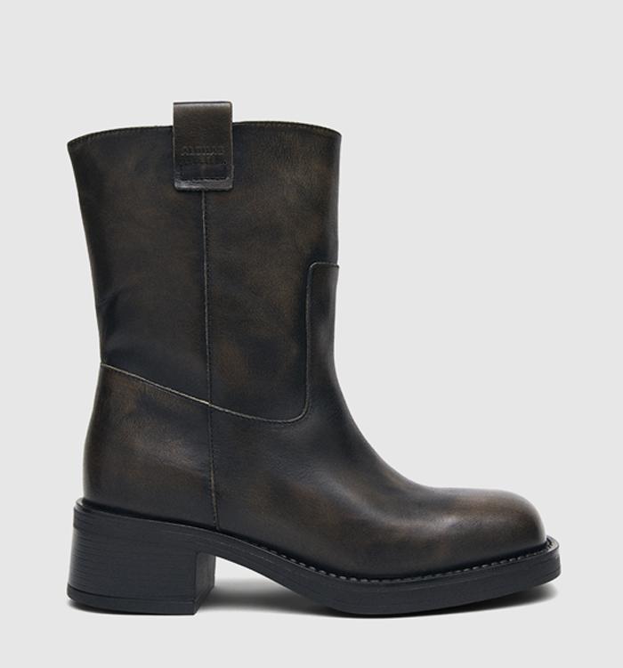 ALOHAS Rajan Boots Vintage Effect Brown Leather