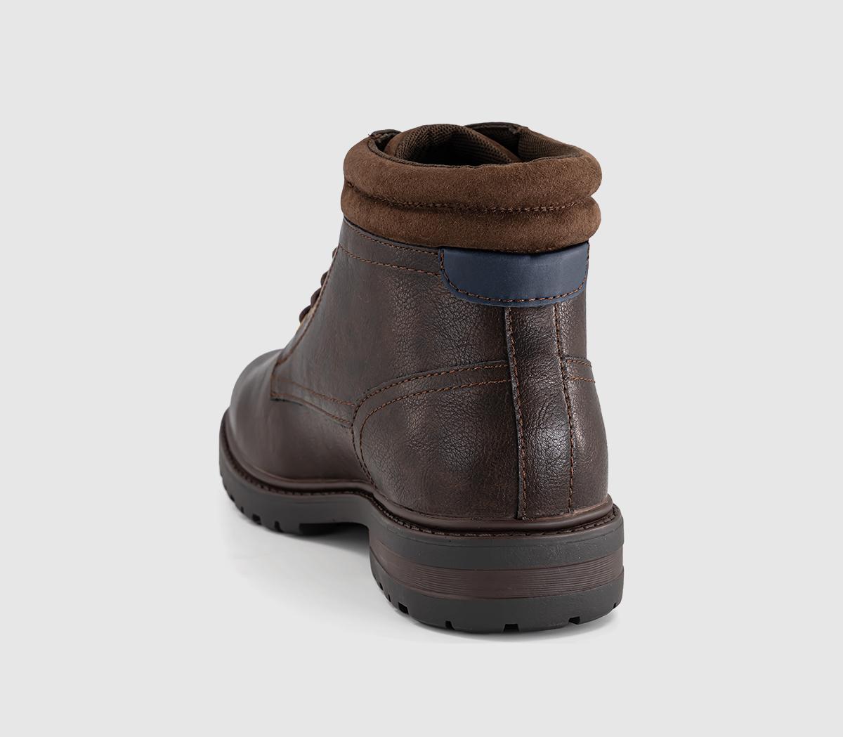 OFFICEBrave Casual Lace Up BootsChocolate