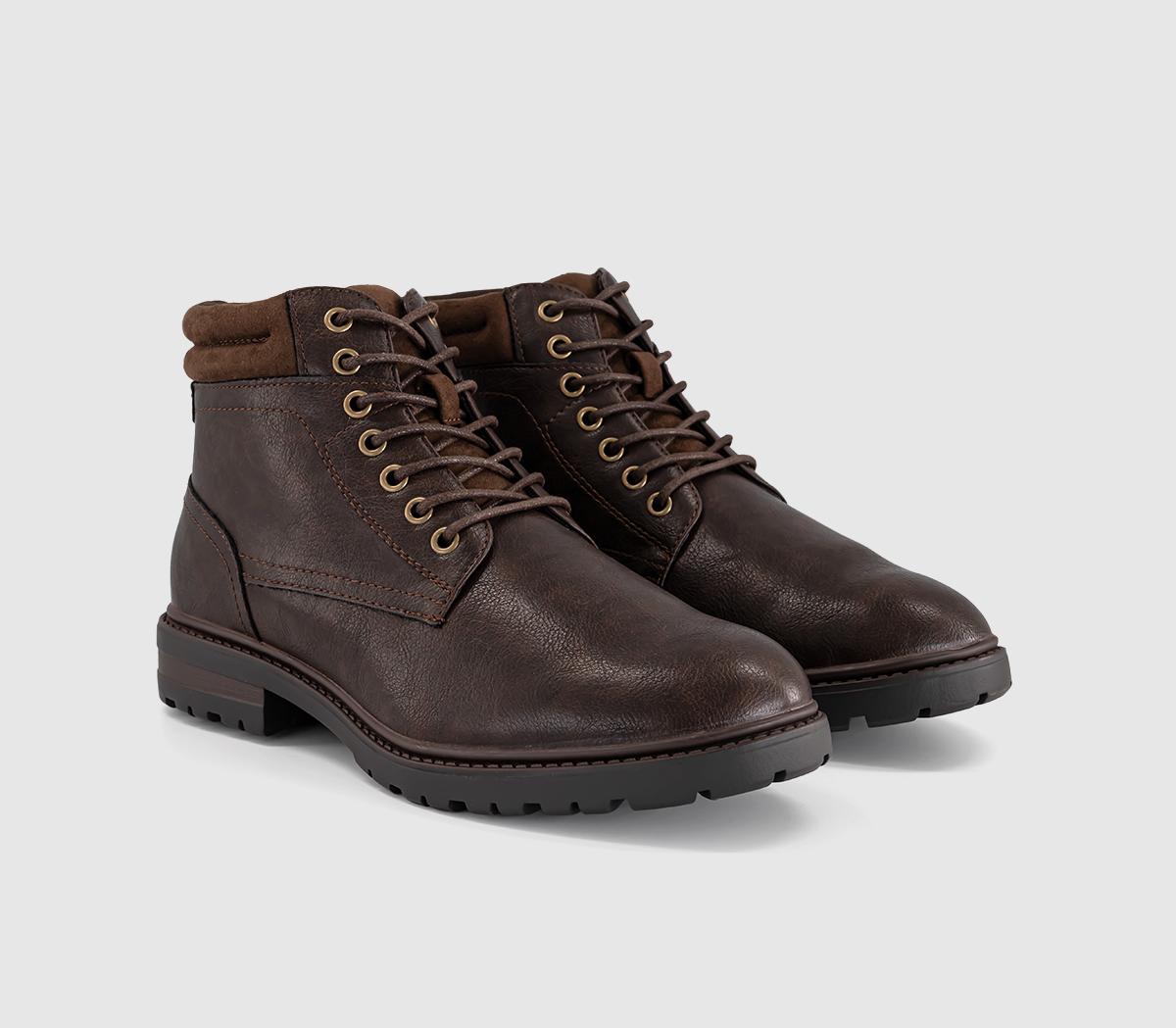 OFFICEBrave Casual Lace Up BootsChocolate