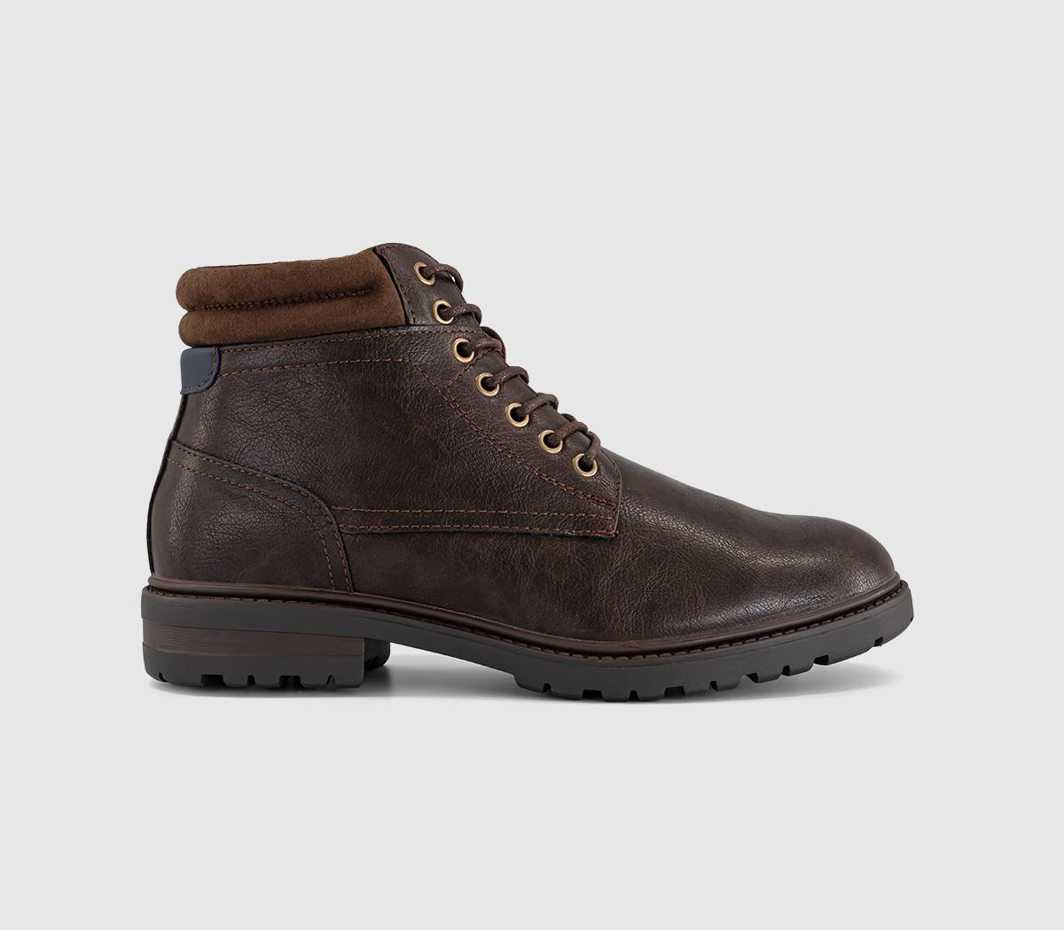 OFFICEBrave Casual Lace Up BootsChocolate