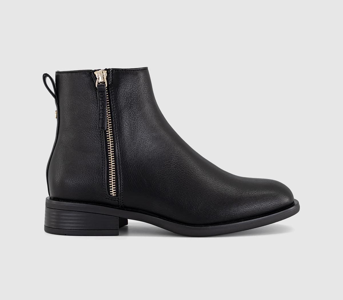 OFFICEAbbie Zip Detail Casual BootsBlack