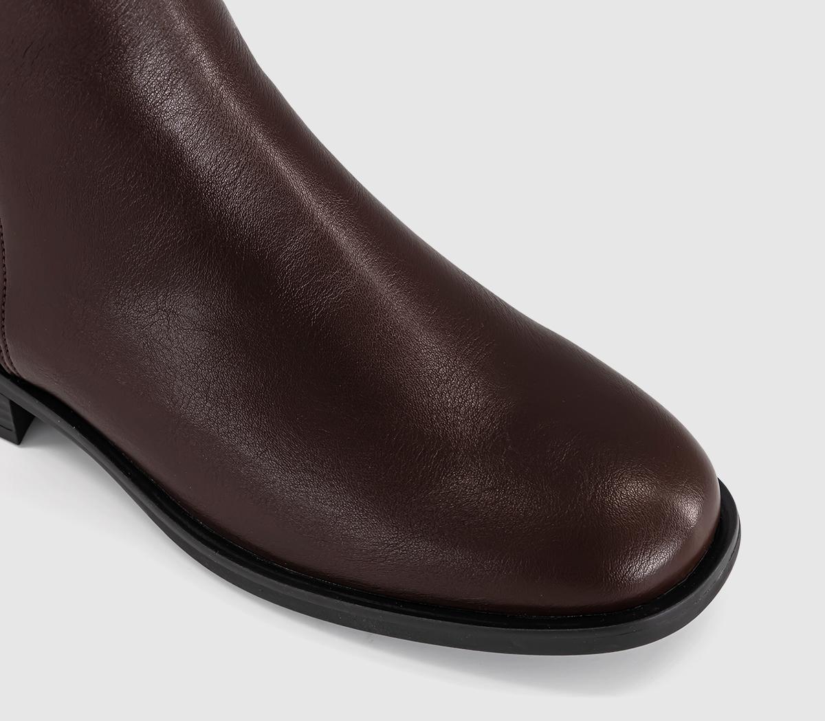 OFFICEAbbie Zip Detail Casual BootsBrown