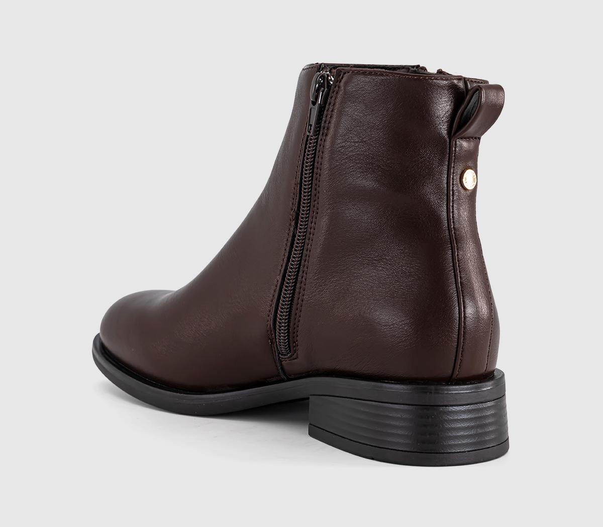 OFFICEAbbie Zip Detail Casual BootsBrown