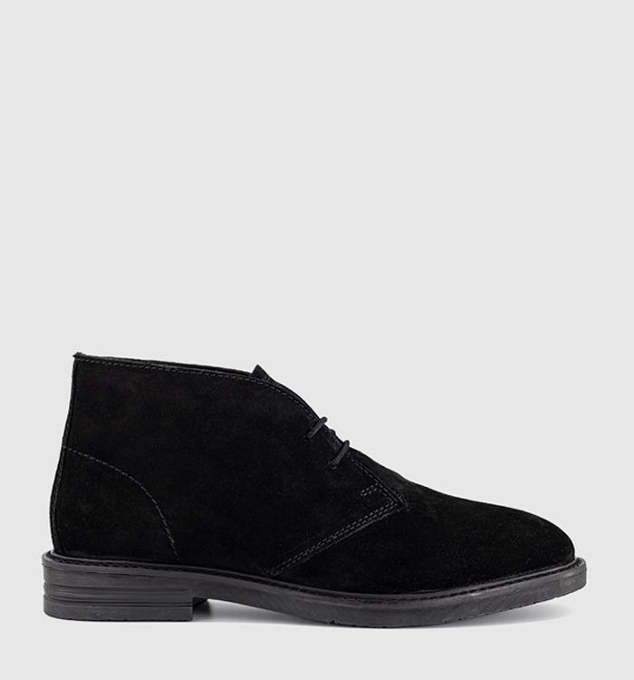 OFFICE Buckingham Chukka Boots Black Suede