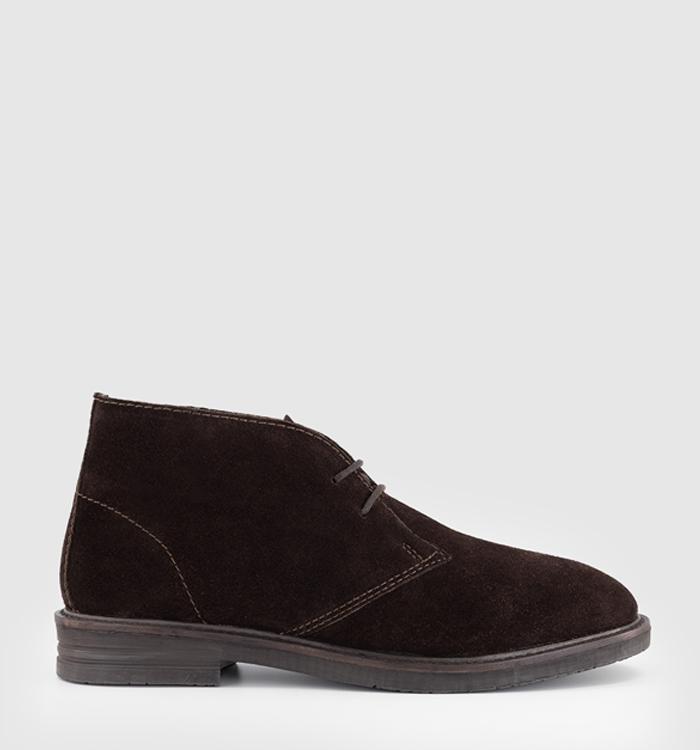 OFFICE Buckingham Chukka Boots Brown Suede