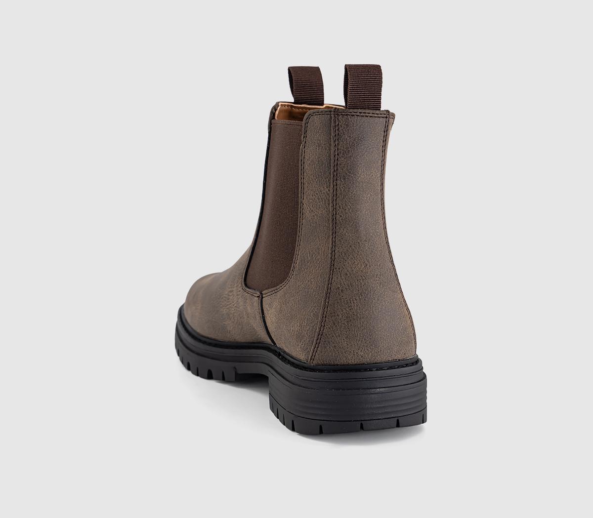 OFFICEBastien Chunky Chelsea BootsBrown