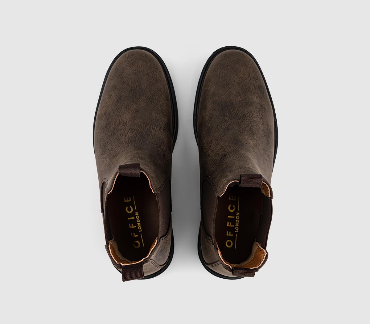 OFFICEBastien Chunky Chelsea BootsBrown