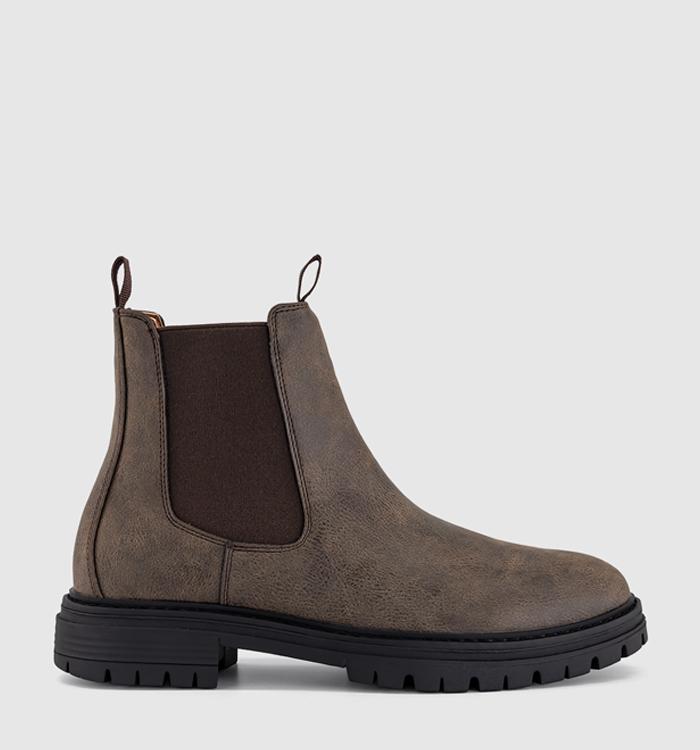 OFFICE Bastien Chunky Chelsea Boots Brown