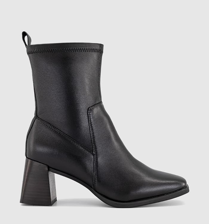OFFICE Avery - Stretch Ankle Boot Black Leather