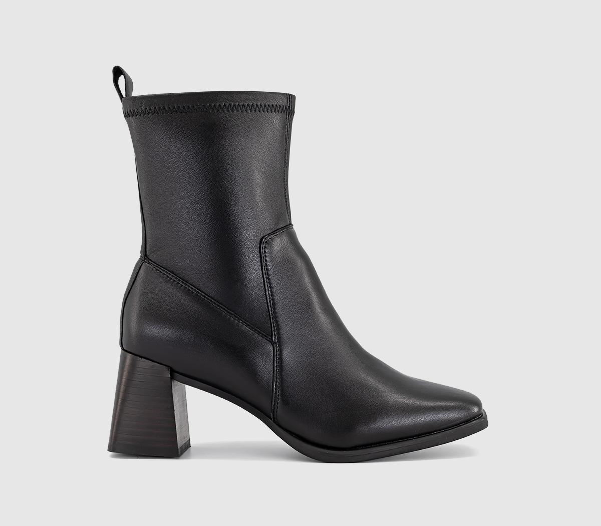OFFICEAvery - Stretch Ankle BootBlack Leather