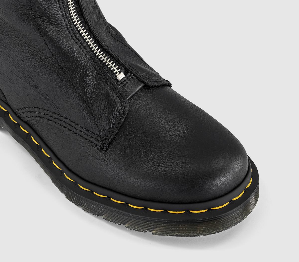 Dr. Martens1460 Front Zip Up BootsBlack Virgina