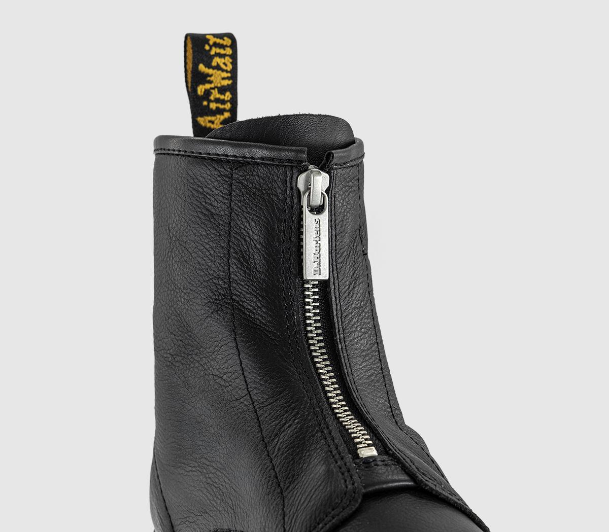 Dr. Martens1460 Front Zip Up BootsBlack Virgina