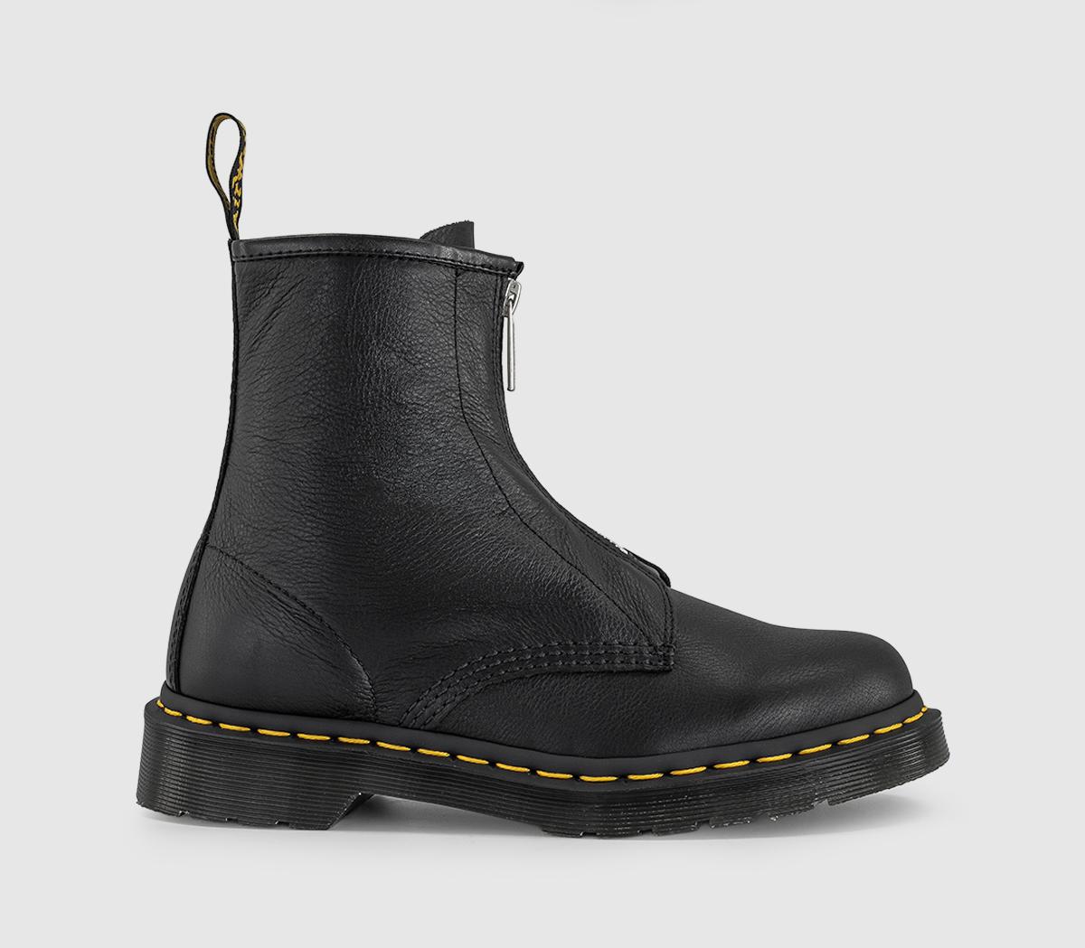 Dr. Martens1460 Front Zip Up BootsBlack Virgina