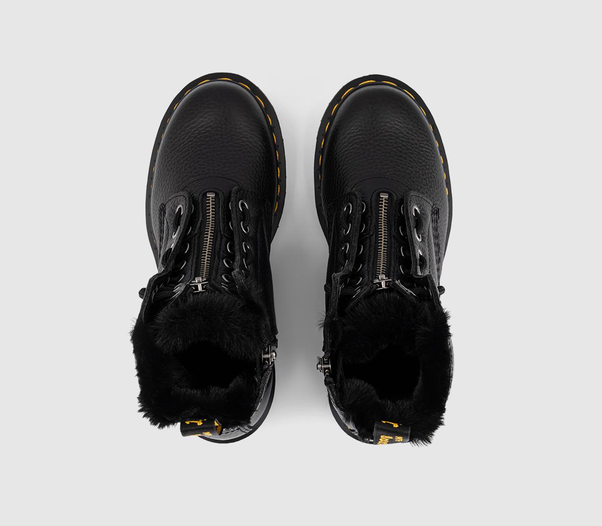 Dr. Martens1460 Zip Warm Lined BootBlack Milled Nappa