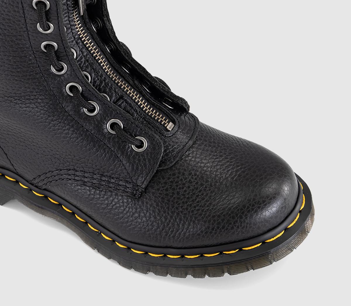 Dr. Martens1460 Zip Warm Lined BootBlack Milled Nappa