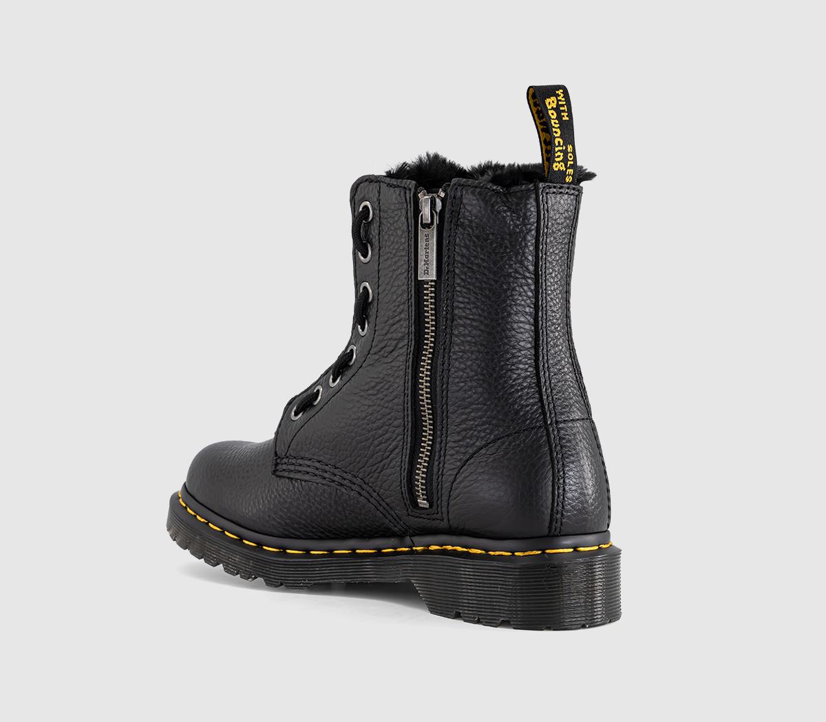 Dr. Martens1460 Zip Warm Lined BootBlack Milled Nappa