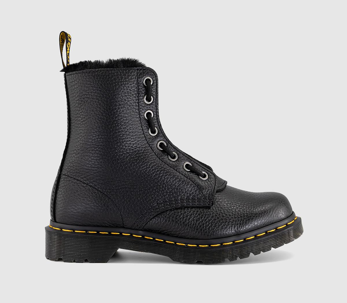 Dr. Martens1460 Zip Warm Lined BootBlack Milled Nappa