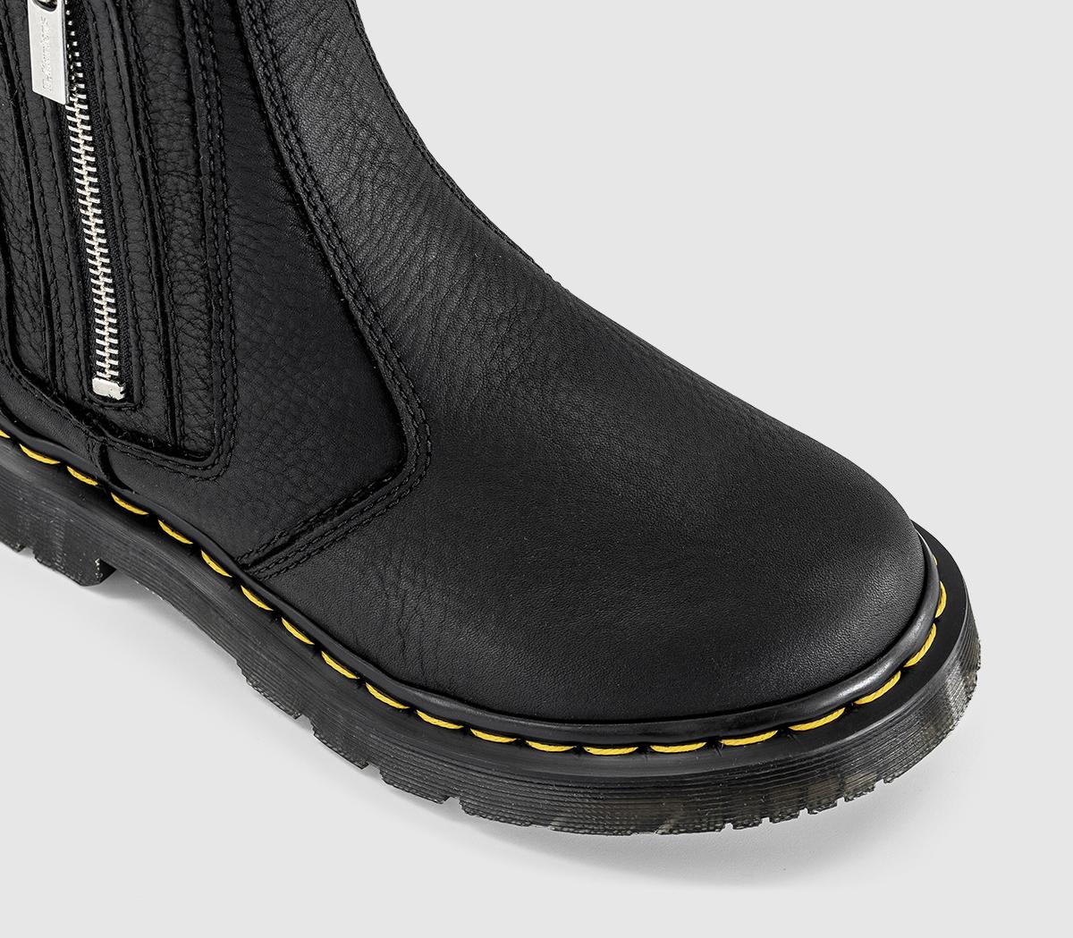 Dr. Martens2976 Alyson Zip Chelsea BootsBlack Grizzly