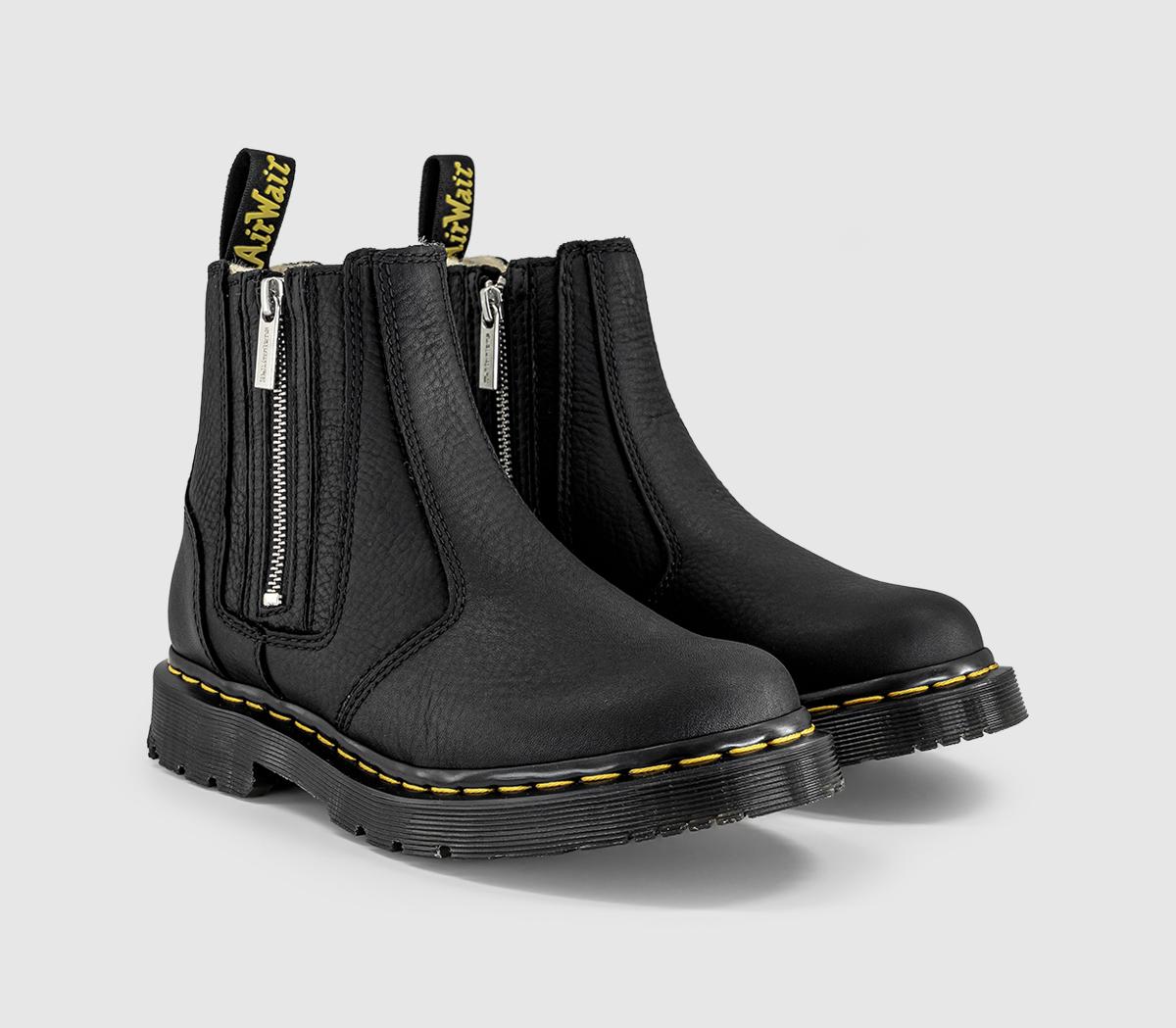 Dr. Martens2976 Alyson Zip Chelsea BootsBlack Grizzly