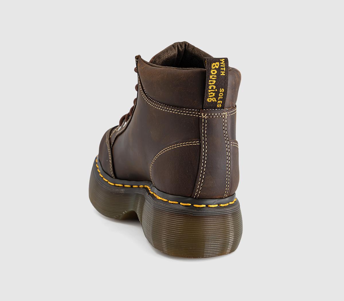Dr. MartensBuzz 6 Eye BootsDark Brown Crazy Horse