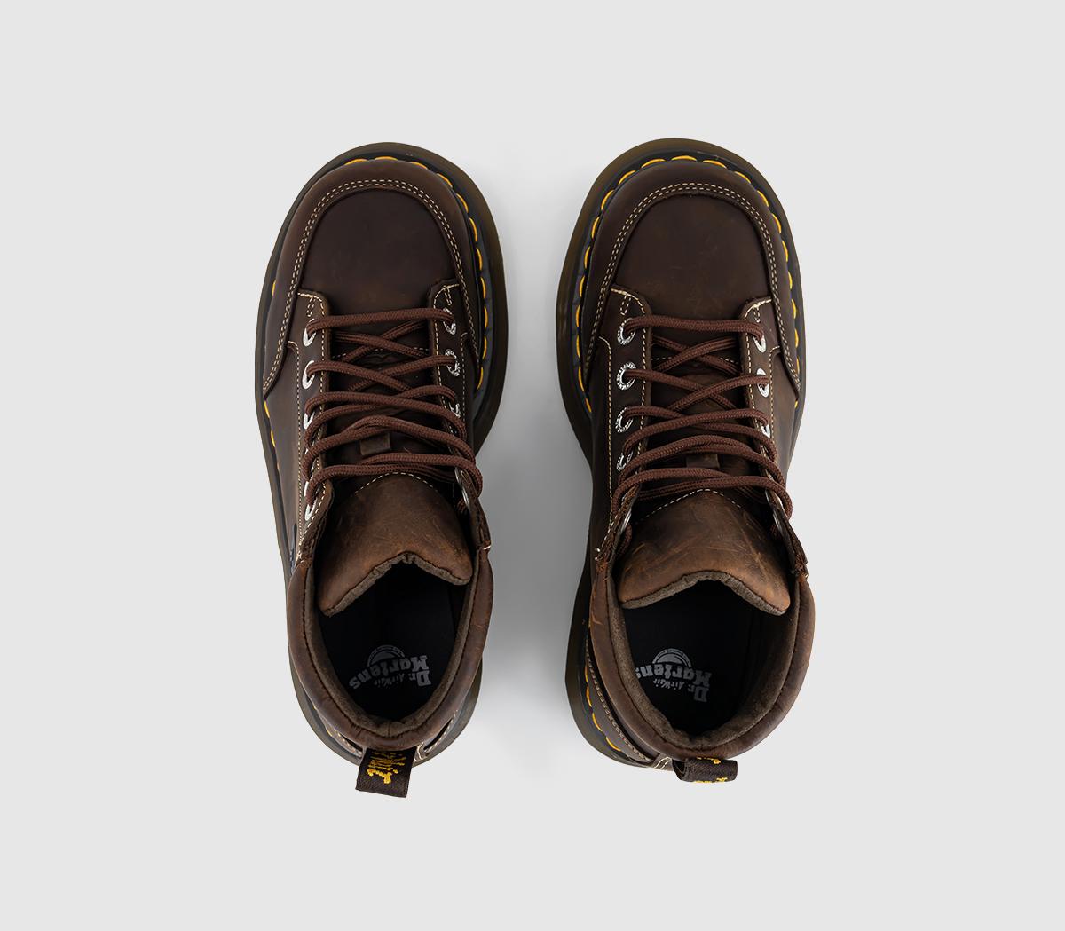 Dr. MartensBuzz 6 Eye BootsDark Brown Crazy Horse