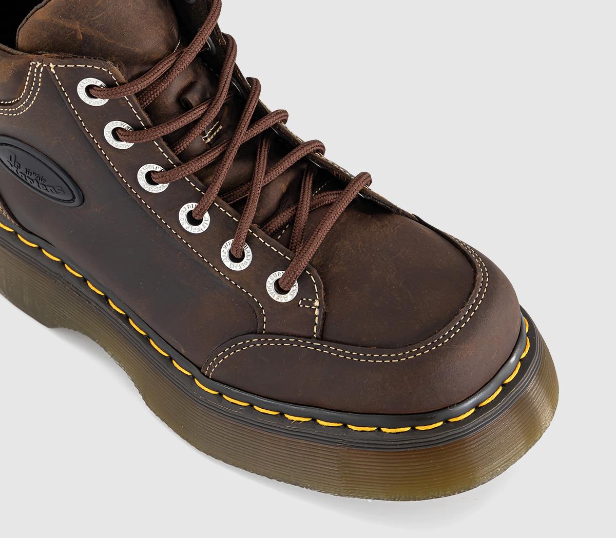 Dr. MartensBuzz 6 Eye BootsDark Brown Crazy Horse