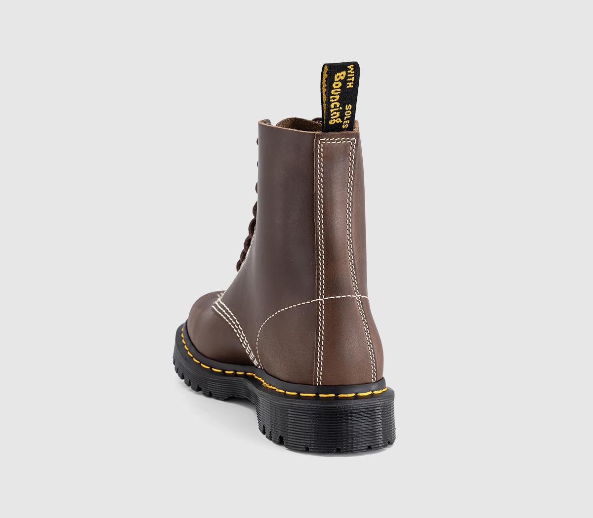 Dr. Martens1460 Pascal 8 Eye BootsFossil Brown Mayhem