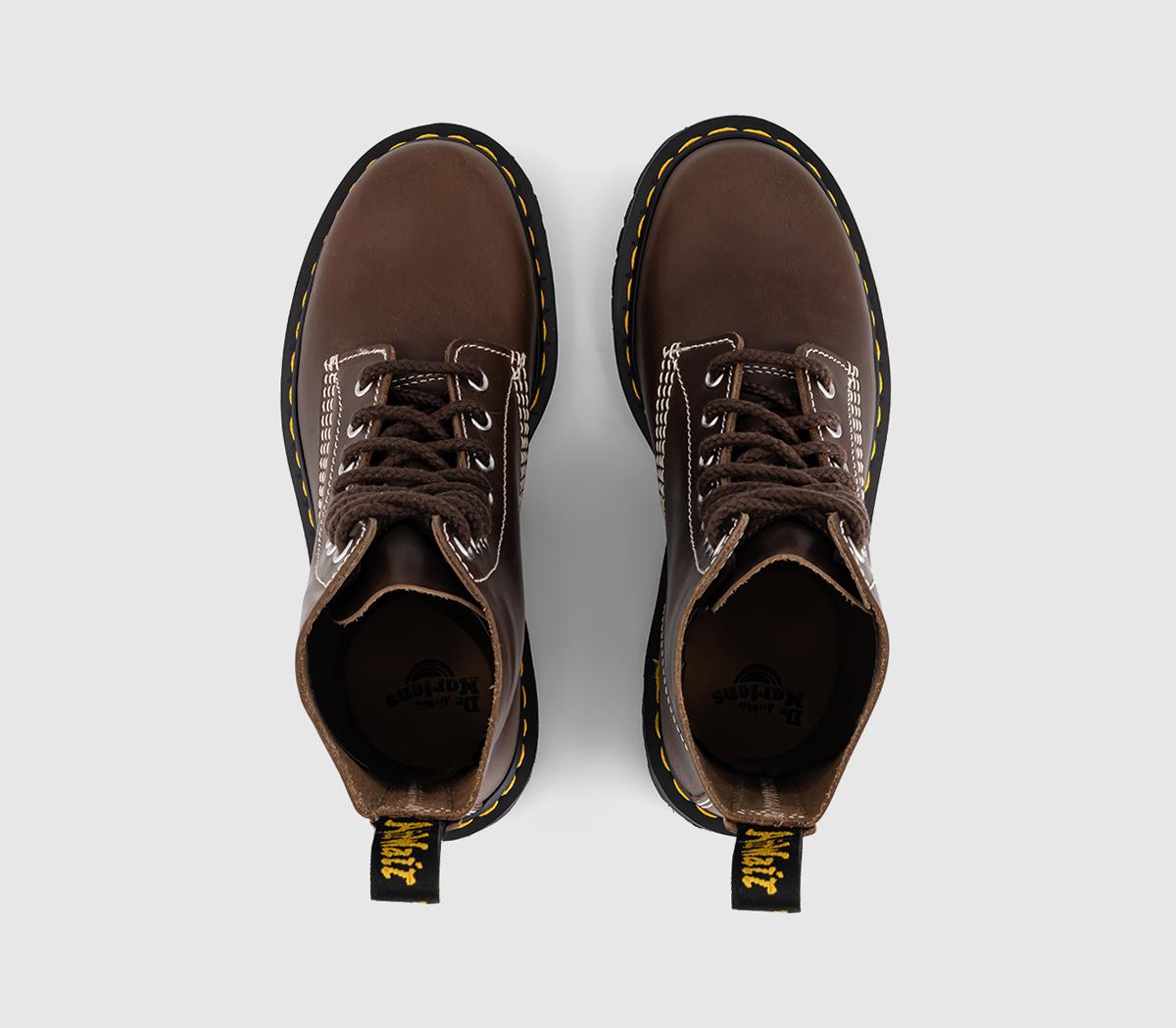 Dr. Martens1460 Pascal 8 Eye BootsFossil Brown Mayhem