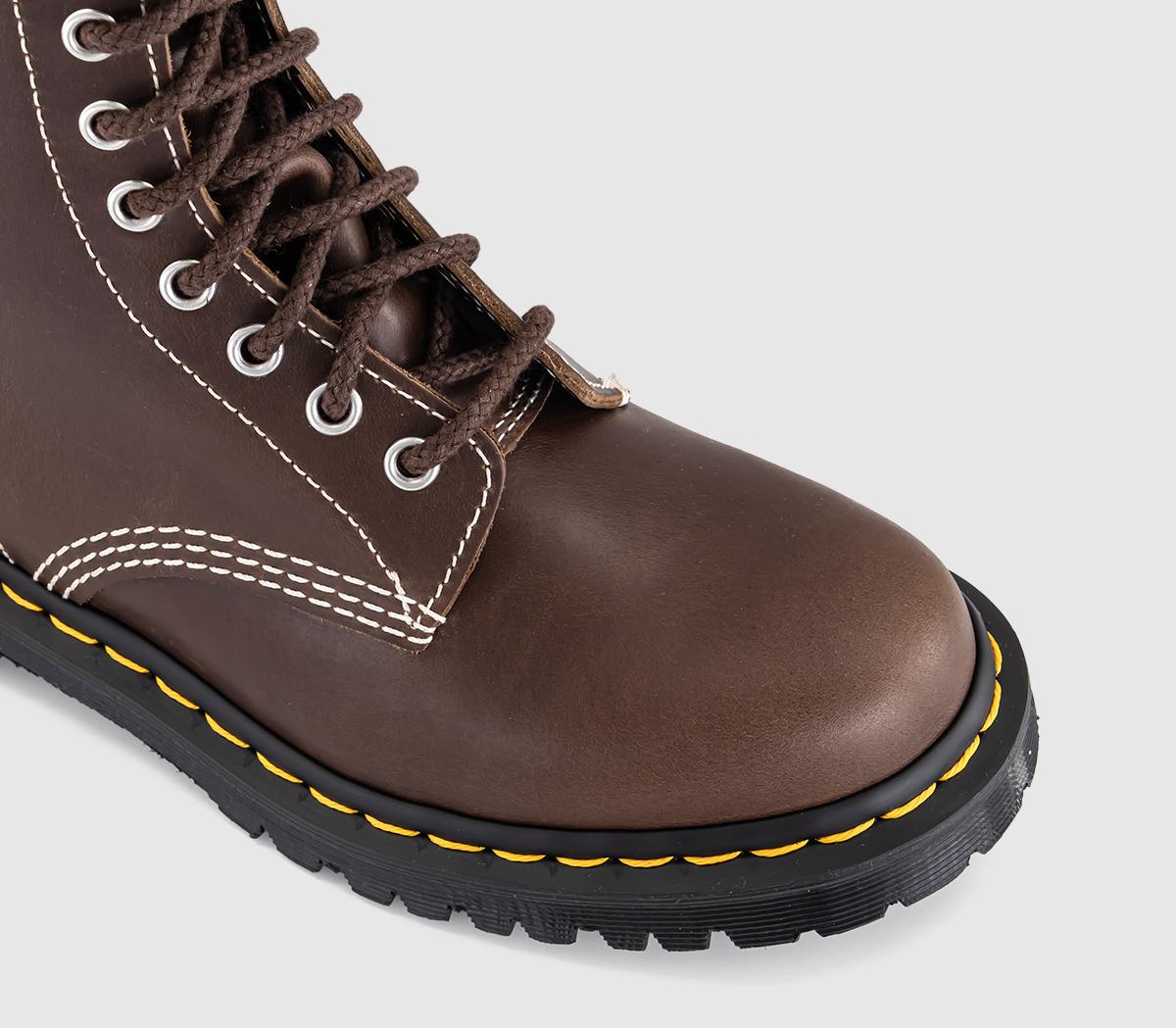 Dr. Martens1460 Pascal 8 Eye BootsFossil Brown Mayhem