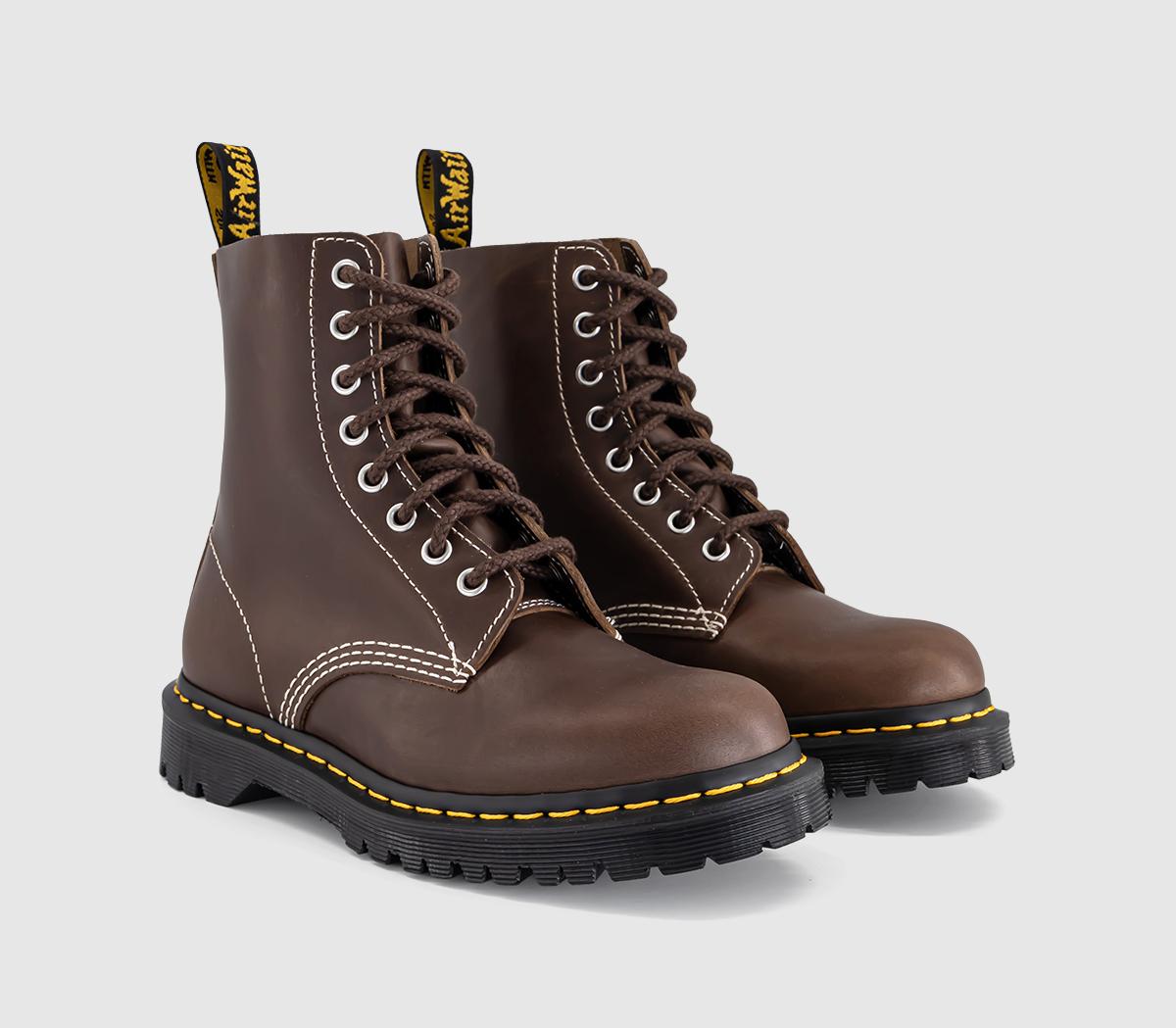 Dr. Martens1460 Pascal 8 Eye BootsFossil Brown Mayhem