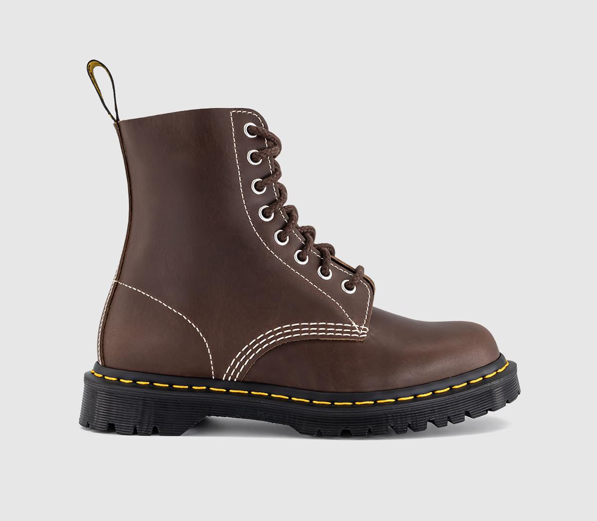Dr. Martens1460 Pascal 8 Eye BootsFossil Brown Mayhem
