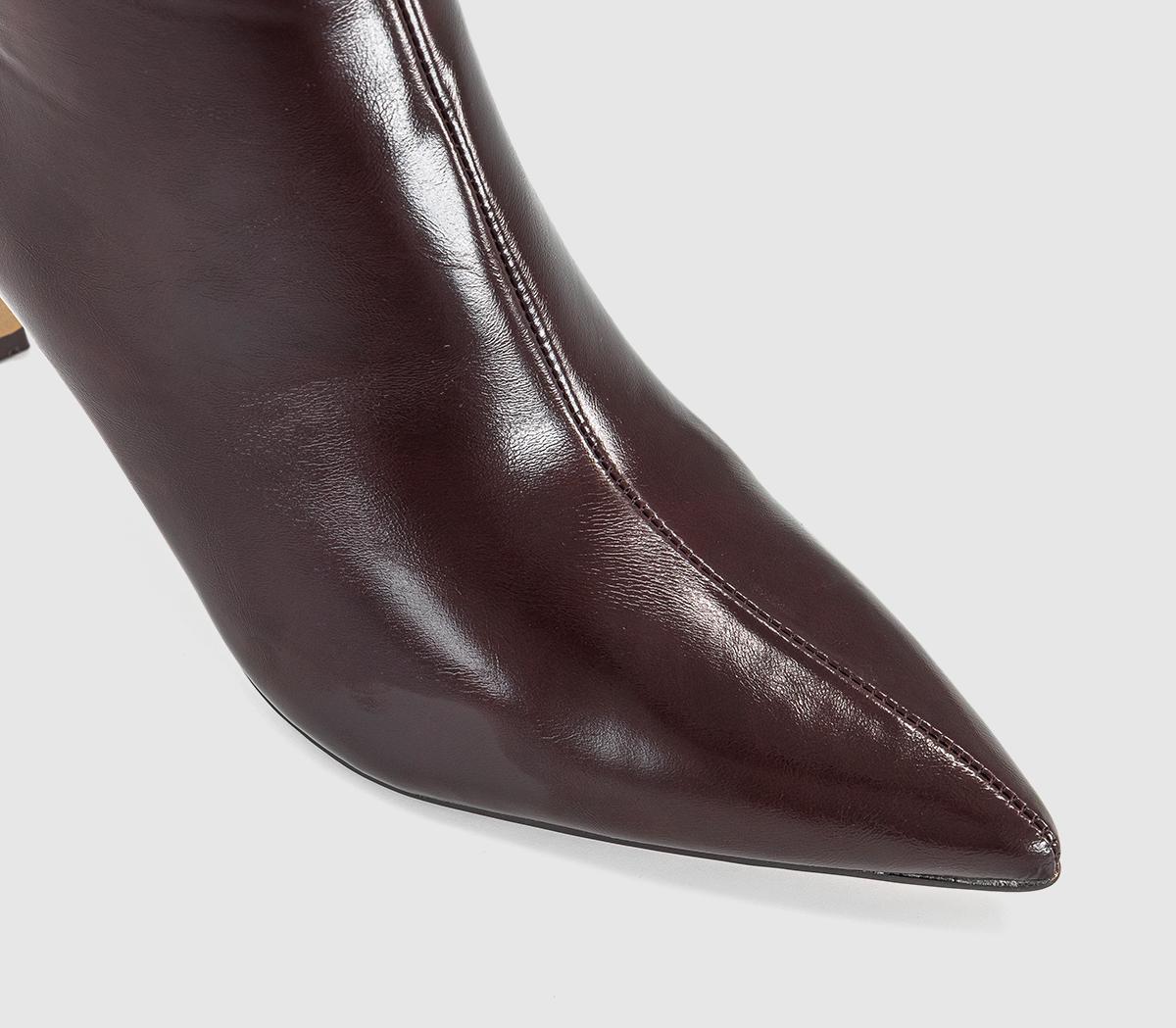 OFFICEAmuse - Smart Stiletto Ankle BootBurgundy