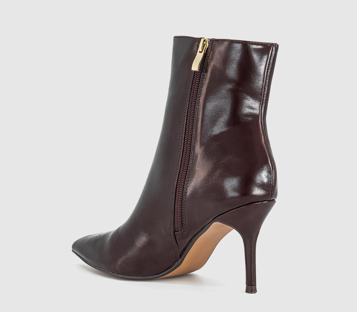 OFFICEAmuse - Smart Stiletto Ankle BootBurgundy