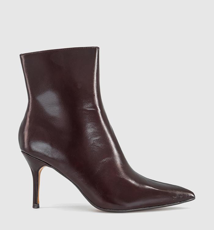 OFFICE Amuse - Smart Stiletto Ankle Boot Burgundy
