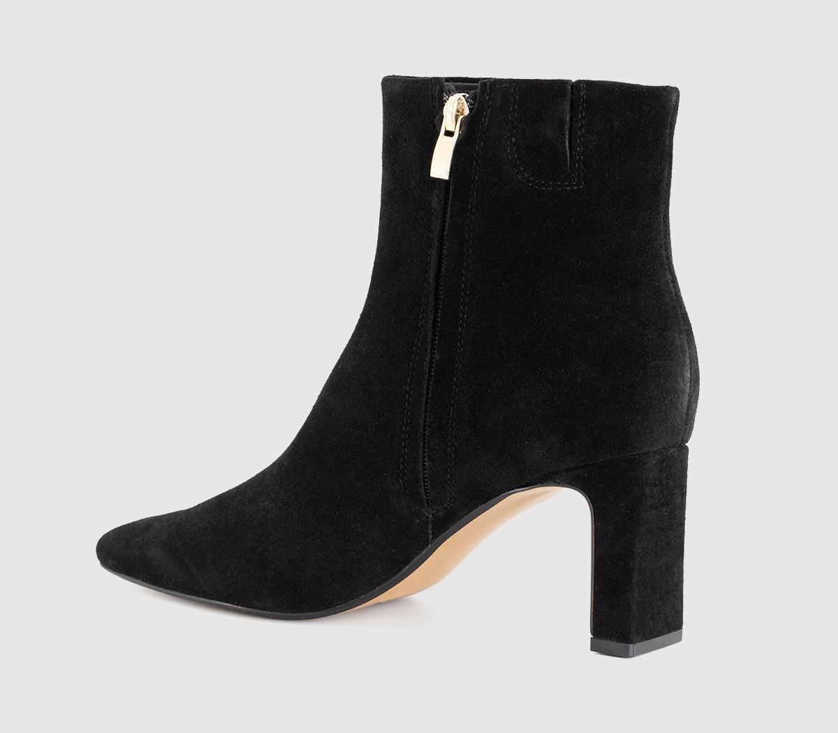 OFFICEAura Smart Heeled BootsBlack Suede