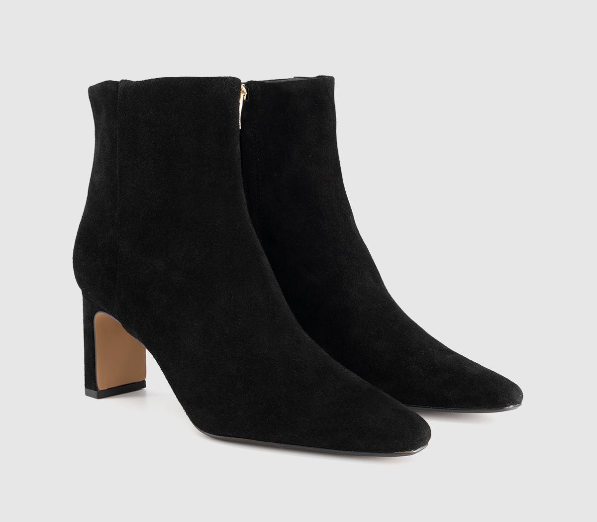 OFFICEAura Smart Heeled BootsBlack Suede
