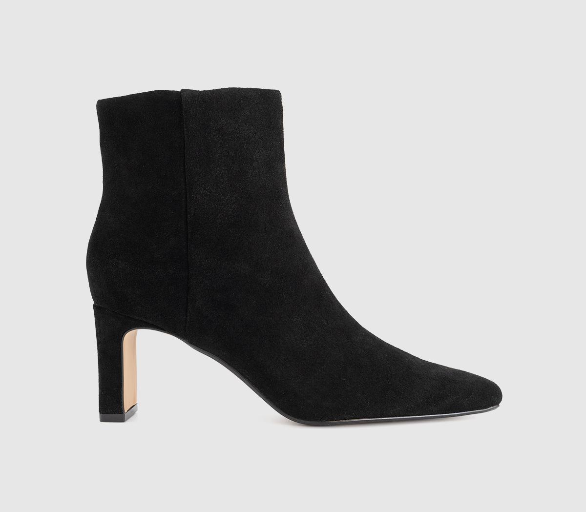 OFFICEAura Smart Heeled BootsBlack Suede