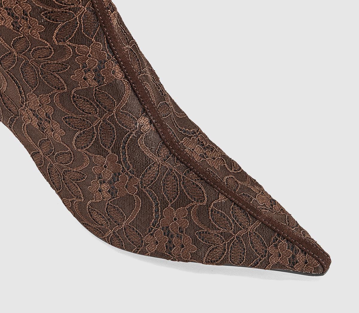 OFFICEAffair - Lace Ankle BootBrown Lace