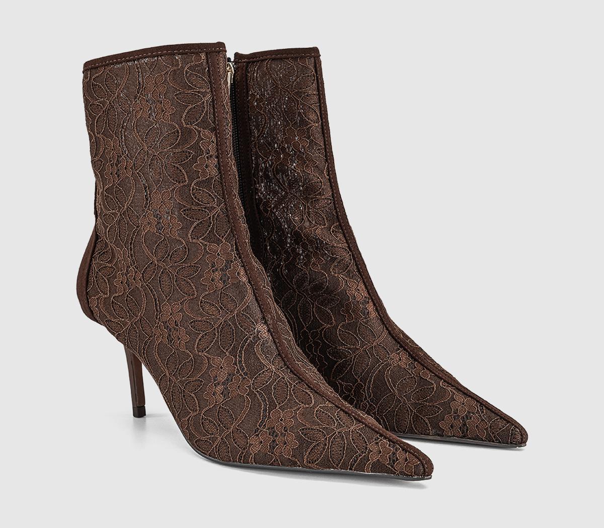 OFFICEAffair - Lace Ankle BootBrown Lace