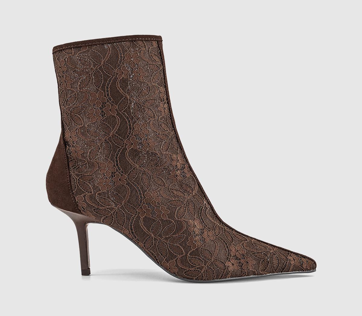 OFFICEAffair - Lace Ankle BootBrown Lace