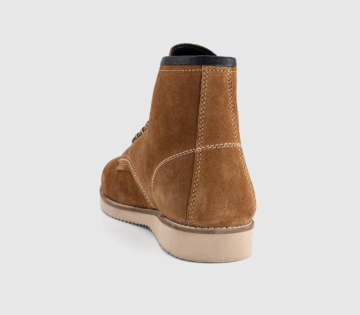OFFICEBonjour Casual Lace Up BootsTan Suede