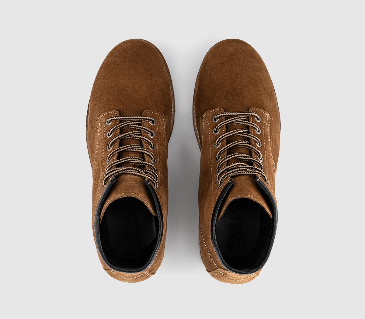 OFFICEBonjour Casual Lace Up BootsTan Suede