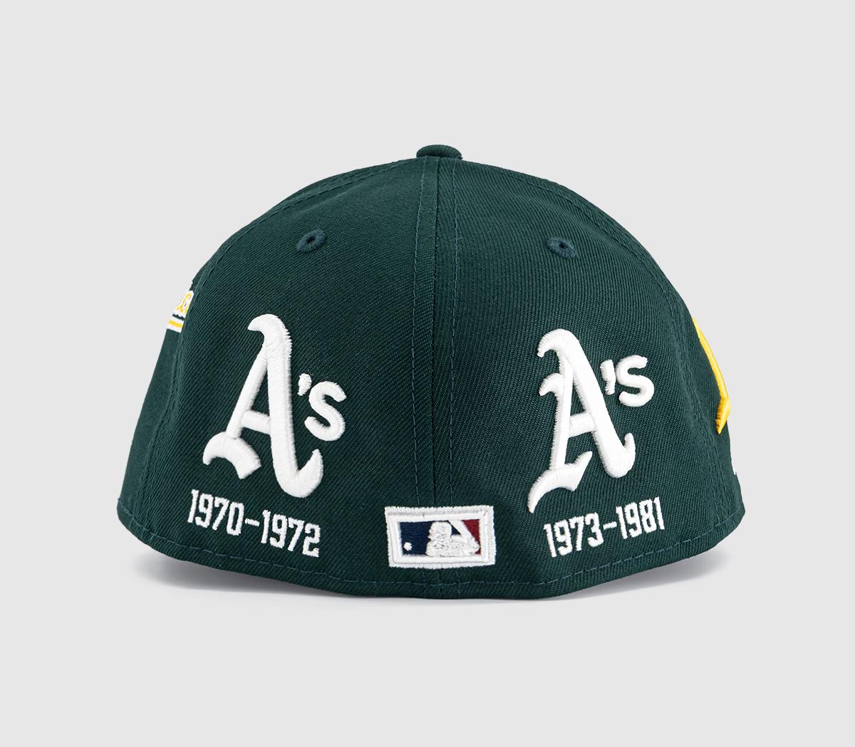 New EraAthletics MLB Low Profile 59FIFTY Fitted CapOakland Athletics Dark Green