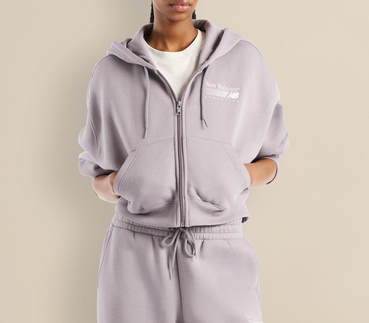 New BalanceTrackside Fleece Full ZipOff Line Grey