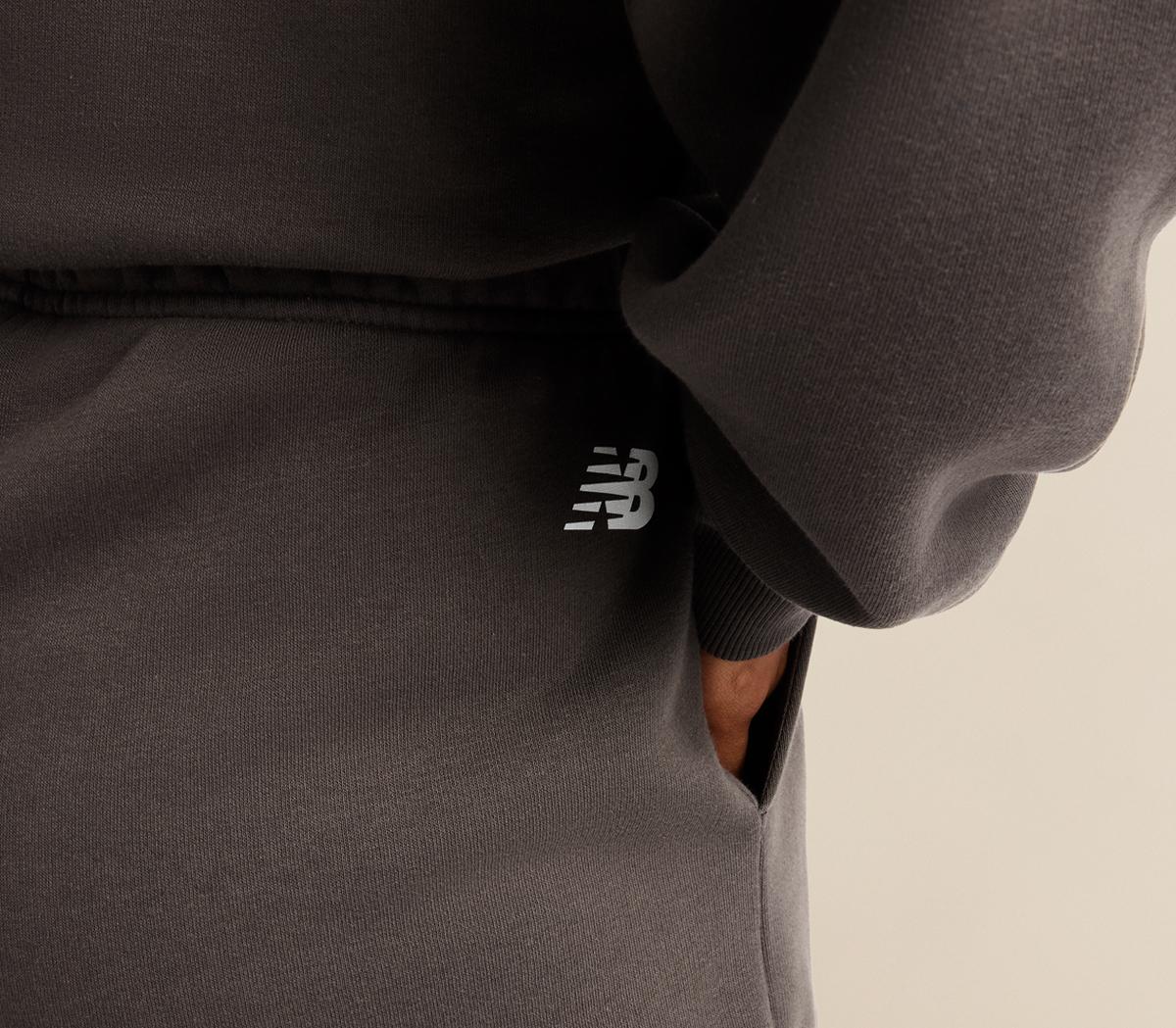 New BalanceTrackside Fleece ShortBlack Cement